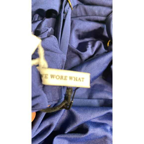 WeWoreWhat one-piece swimsuit with a ruched high neck - Picture 5 of 7